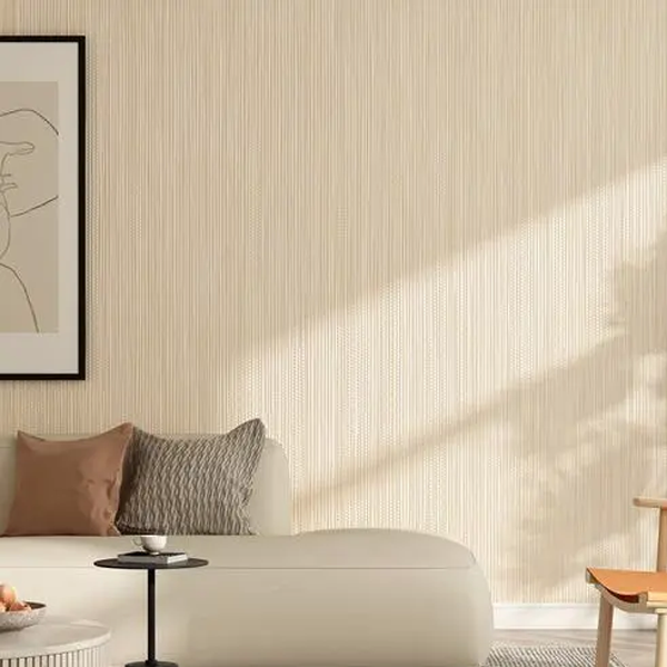 Custom Waterproof Heat Insulation White And Gold Wallpaper Studio For Home