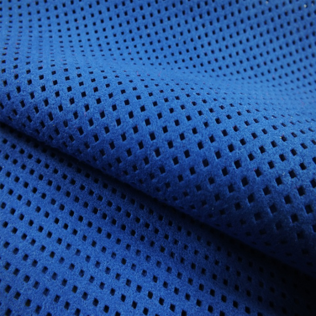Printed Pu Perforated Leather Microfiber Leather