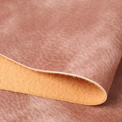 Fireproofing Semi PU Synthetic Leather Embossed Crazy Horse Leather for Sofa