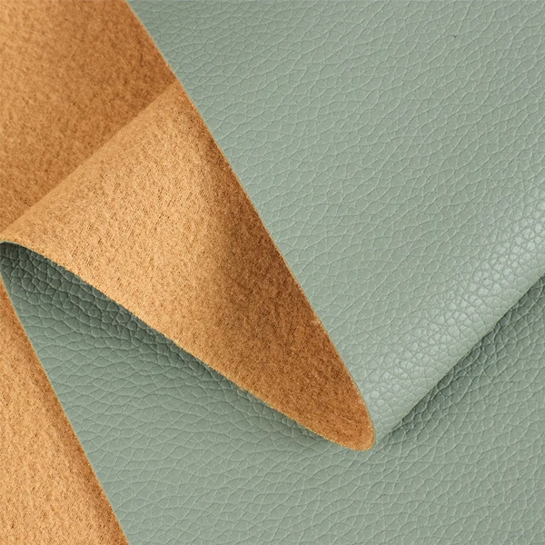 Fireproofing Lychee Embossed Design Artificial Semi PU Leather for Car