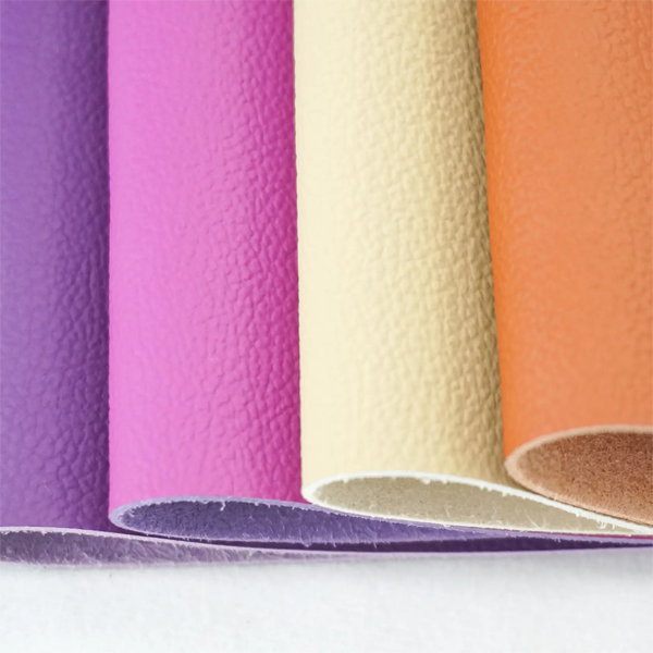 Classic medium size litchi pattern microfiber leather for handbags