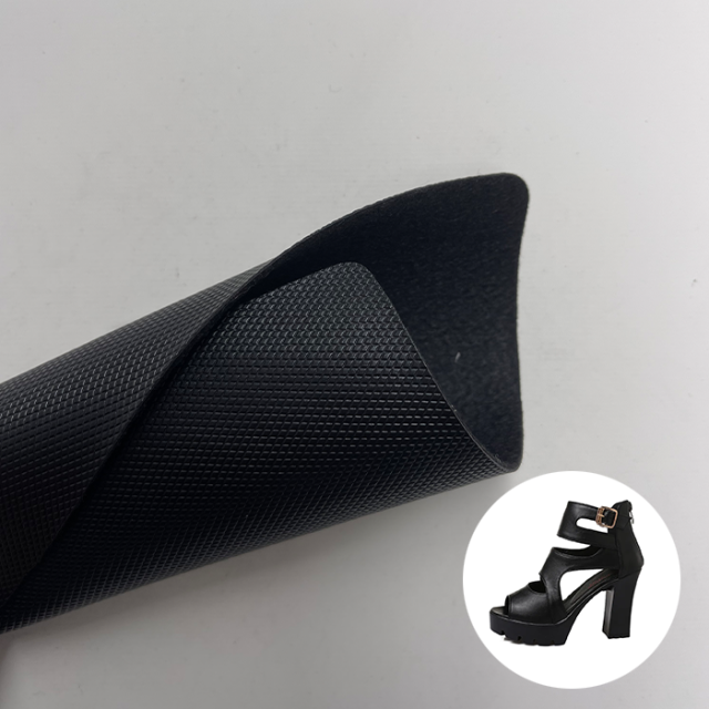 Double Sided PU Leather Embossed Synthesizer Leather Elastic For Sandals