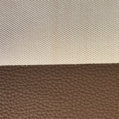 LITCHI EMBOSSED MATTE FINISH PVC UPHOLSTERY LEATHER