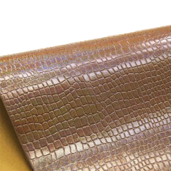 Crocodile Ostrich Pattern PVC Leather Fabric