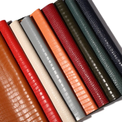 Embossed crocodile pattern pvc synthetic leather for bag