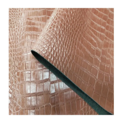 Crocodile Ostrich Pattern PVC Leather Fabric