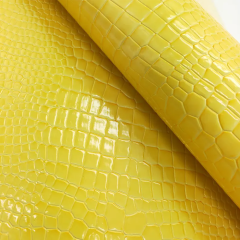 Embossed crocodile pvc leather for handbags