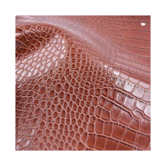 Embossed crocodile pattern pvc synthetic leather for bag