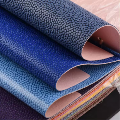 Basketball Leather Embossed Pattern Microfiber Fabric