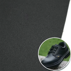 1.8mm Wear Resistant PU Silicon Leather Sheet Water Blackout Resistant Fabric Safety Footwear Making Material