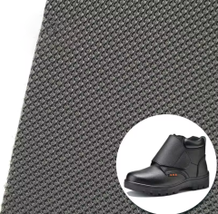 1.2mm Imitation Leather Fabric Folding Resistant & Water/Wick/Blackout Features Occupational Footwear for Decorative Use