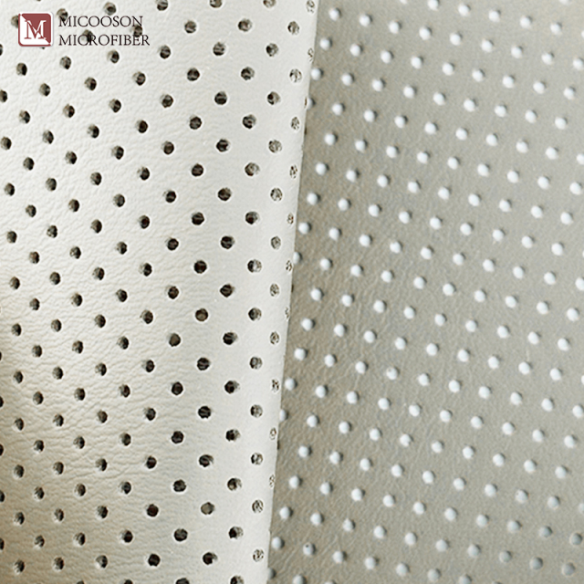 Perforated leather fabric manufacturer