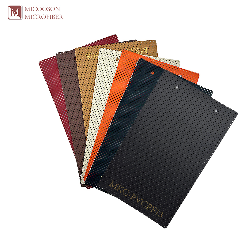 Perforated leather upholstery products for sale