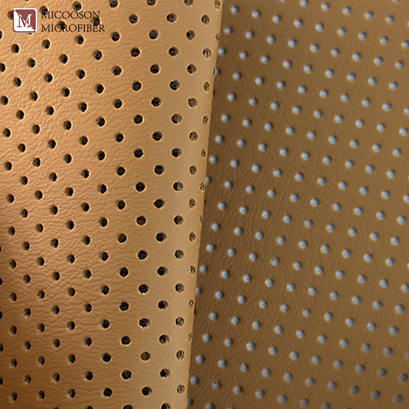 Perforated leather upholstery products for sale
