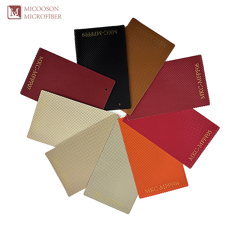 Perforated leather upholstery products for sale