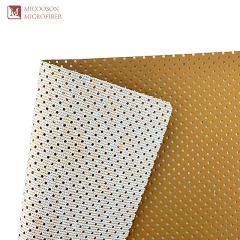 Semi Perforated Faux Leather Upholstery Fabric
