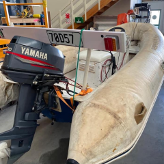 866 Hypalon material repair inflatable boat