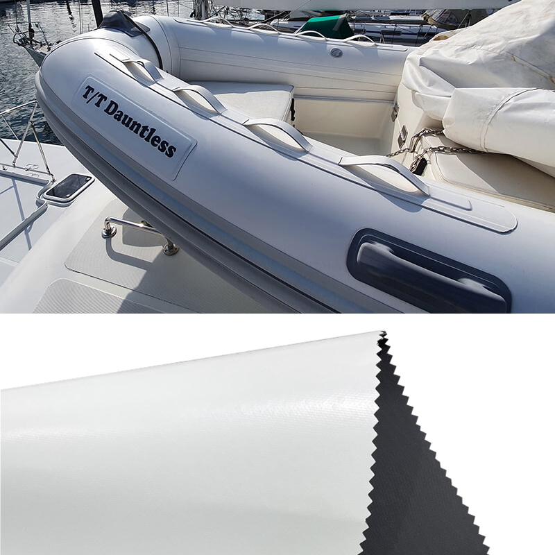 White Hypalon 0.6mm fabric