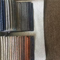 Multi-colors Yarn Dyed Soft Waterproof Jacquard Linen Look Material Woven Fabric