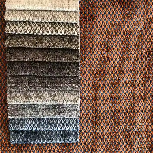 New Design 100% Polyester Linen Upholstery Fabric for Sofa and Cushion