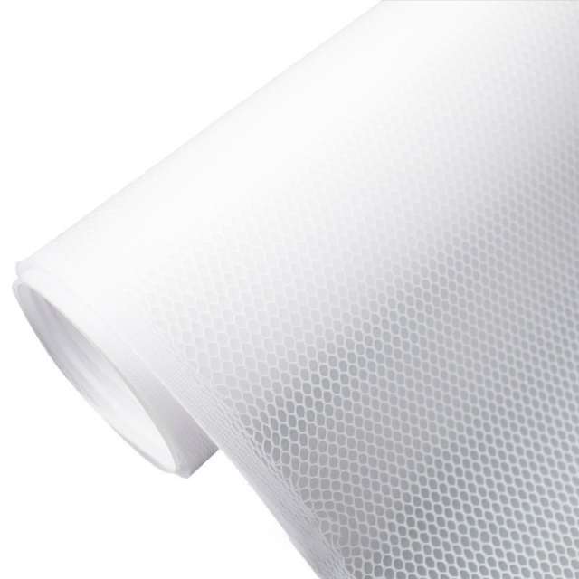 Environmentally friendly hexagonal mesh semi-transparent frosted EVA frosted mesh cloth