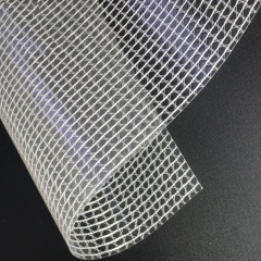 Transparent or colored pvc mesh cloth luggage leather fabric PVC mesh cloth