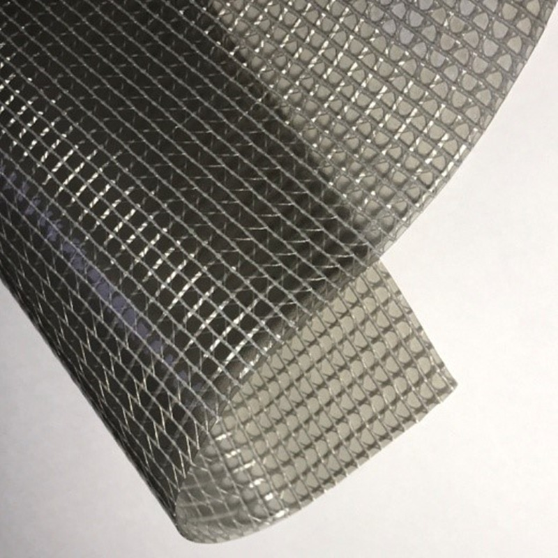 Transparent or colored pvc mesh cloth luggage leather fabric PVC mesh cloth