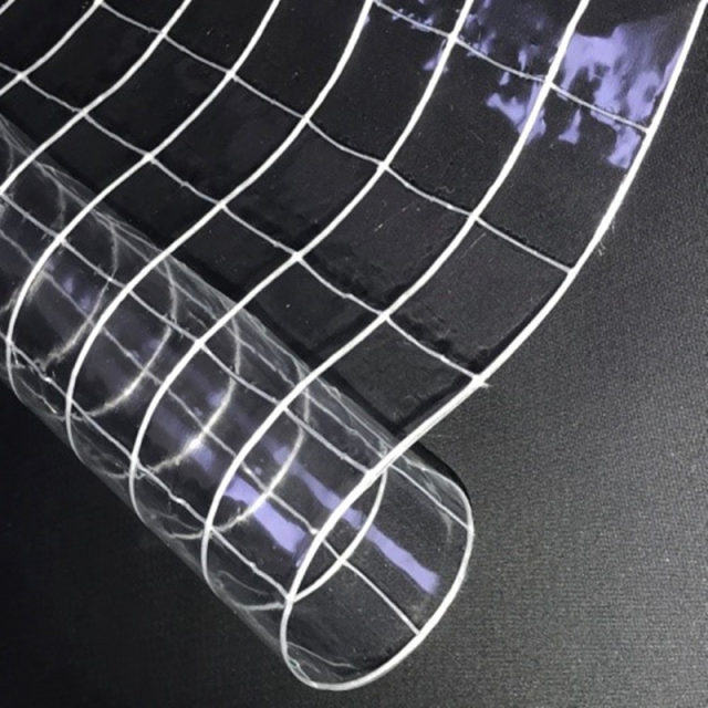 Transparent or colored pvc mesh cloth luggage leather fabric PVC mesh cloth