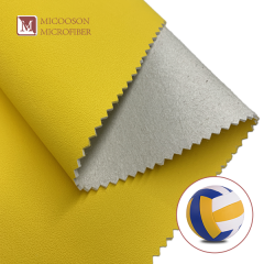 Reliable And Soft Microfiber Synthetic Leather Fabric For Ball