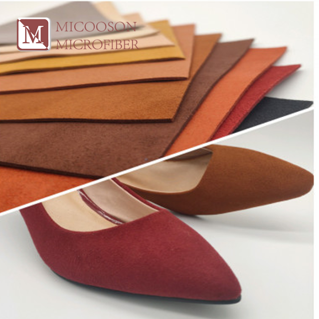 1.2mm Micro PU Suede Leather Faux Suede Leather Ultrasuede Material For Shoes