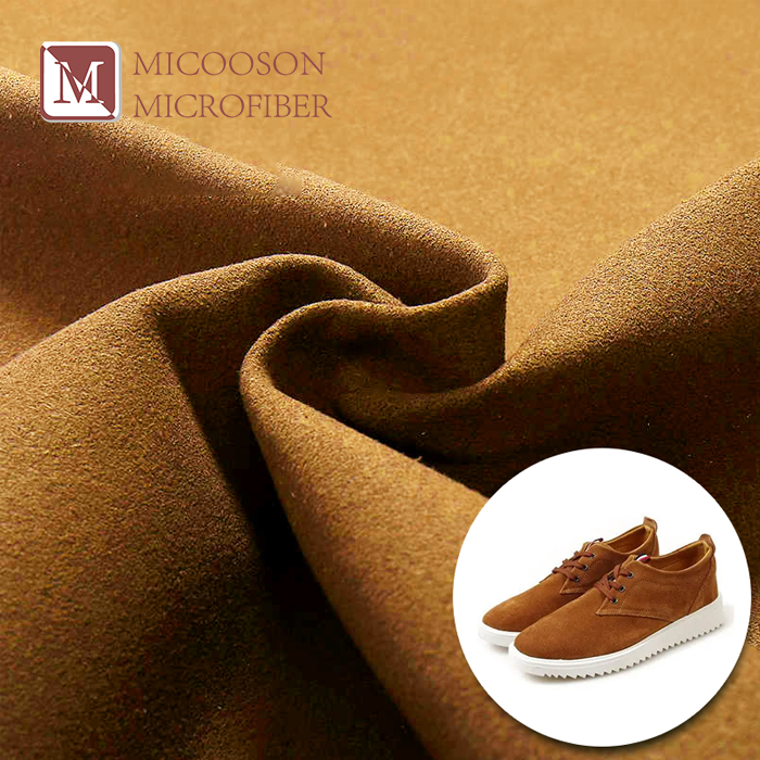 Micro Suede Leather Faux Suede Fabric Raw Material For Shoes