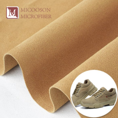 0.8mm Recycled Micro Suede Leather Artificial Leather Fabric Material For Shoes Lining