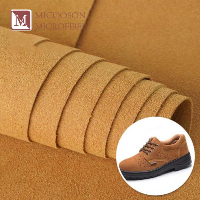 Textured Micro Suede Leather Faux Suede Fabric Raw Material For Shoes