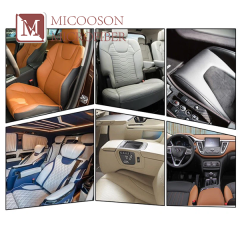 Naturally Flame Resistant Auto Interior Silicone Synthetic Car Leather