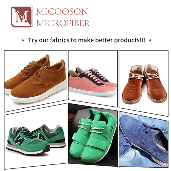 Lightweight Microfiber Faux Suede Fabric for Shoes Upper