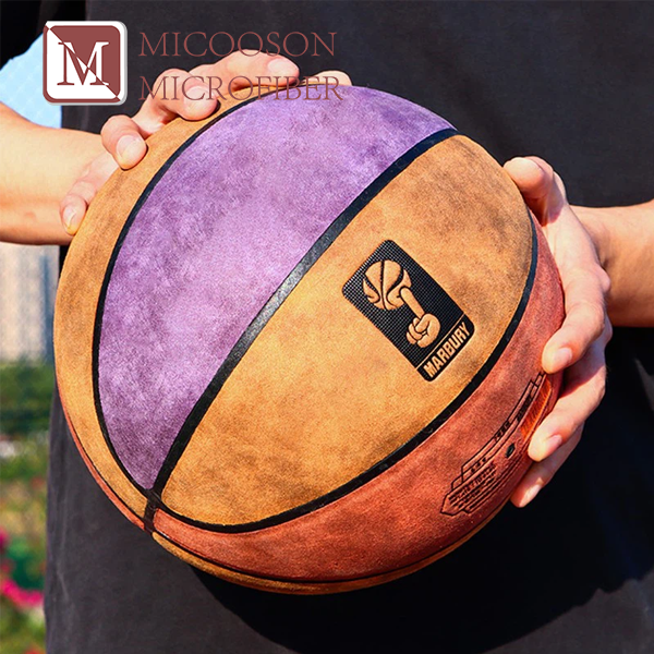 Anti-skid Faux Suede Microfiber Upholstery Fabric for Basketball