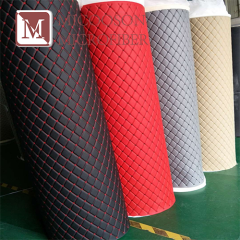 Embroidery Quilted Soft PVC Leather with Sponge  Rolls