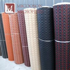 Customize Thickness PVC Leather Sponge With Embroidery Design