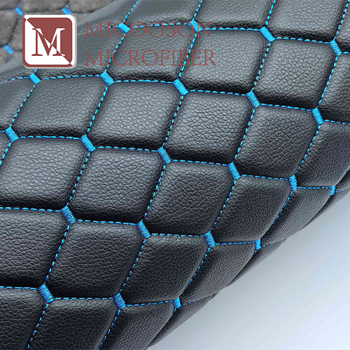 Embroidery PU PVC Synthetic Leather with Foam