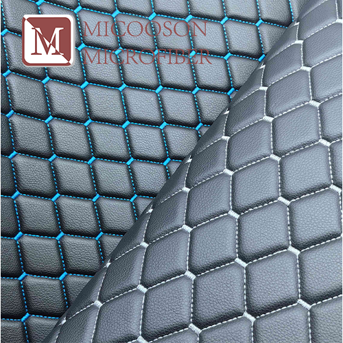 Embroidery PU PVC Synthetic Leather with Foam