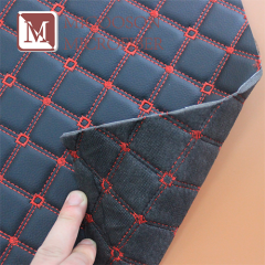Embroidery Quilted Soft PVC Leather with Sponge  Rolls