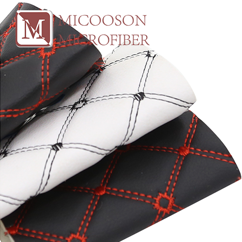 Quilting Automotive Cuero PVC Rexine Synthetic Leather