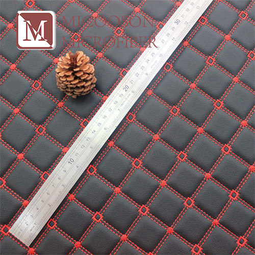 Embroidery Quilted Soft PVC Leather with Sponge  Rolls
