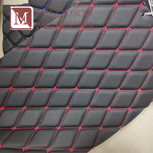 Embroidery Pvc Leather with Sponge for Car