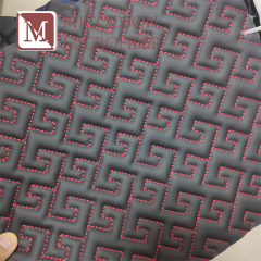 Embroidery Pvc Leather with Sponge for Car