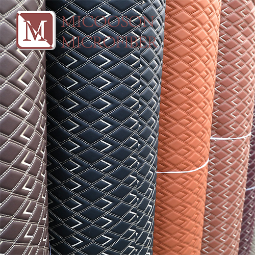 Diamond Stitching Fabric Laminate With Foam XPE