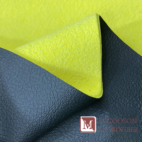 Breathable Double Side Color Faux Suede for Shoes Label Synthetic Leather