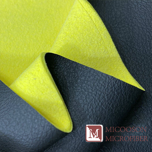 Breathable Double Side Color Faux Suede for Shoes Label Synthetic Leather