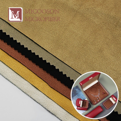PU Leatherette Microfiber Suede Material for Pouch Bags