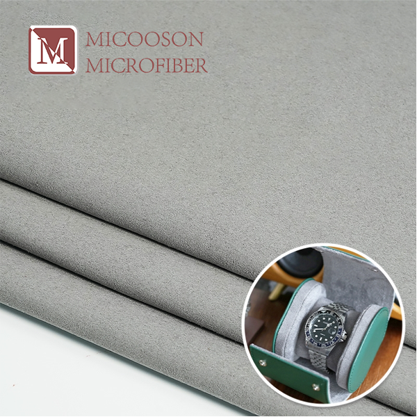 Micro Suede PU Leather Fabric Covering Material for Making Display Decoration